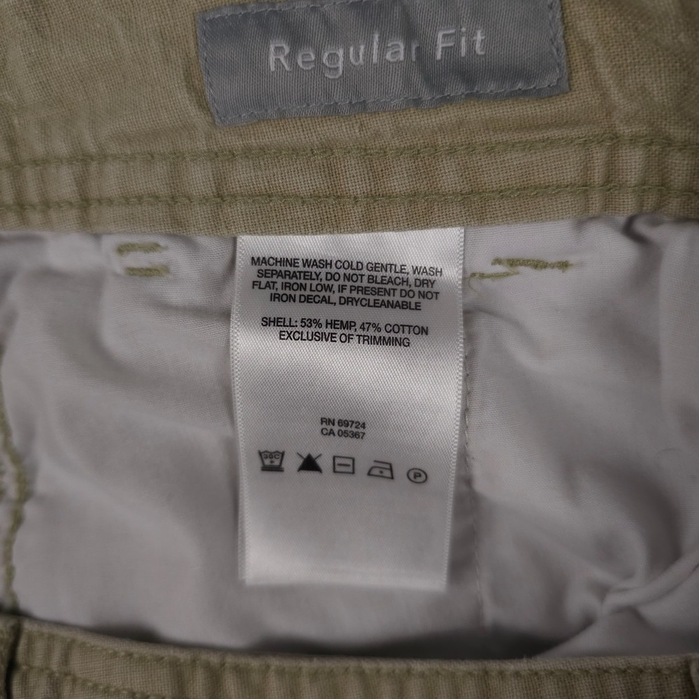 Columbia Shorts Men 32 Beige Chino Silver Ridge Hemp Blend Omni Shade Hiking - Picture 6 of 14